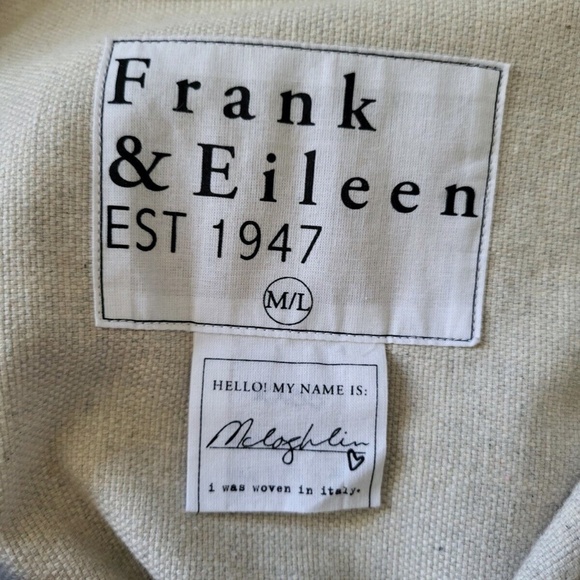 Unworn Frank & Eileen McLoghlin Shirt Jacket in Natural Shacket - Picture 11 of 12